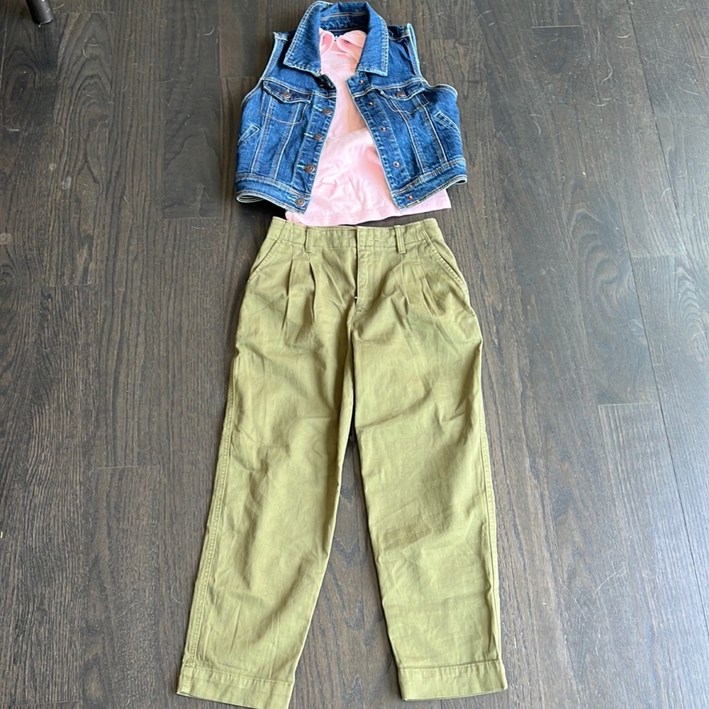 Bundled Pink and Green Outfit